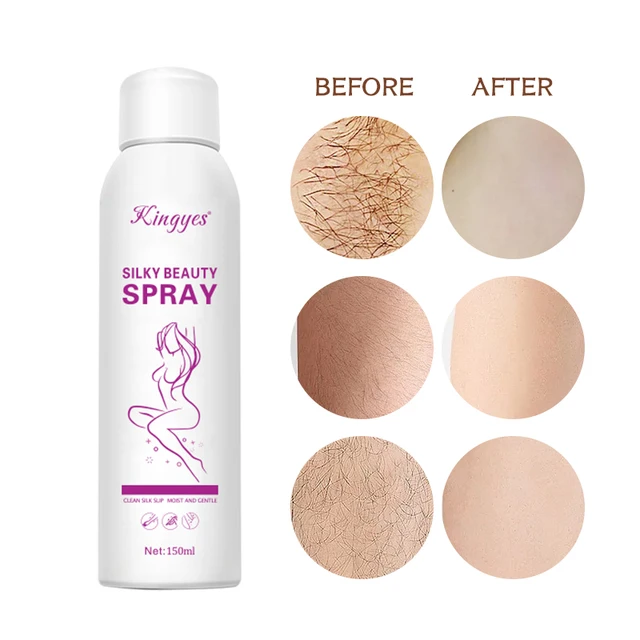 150ml Silky Beauty Spray, Quick and Painless Hair Removal Spray Foam for Legs, Arms, Underarms, Chest, Back, for Men and Women Skin Care